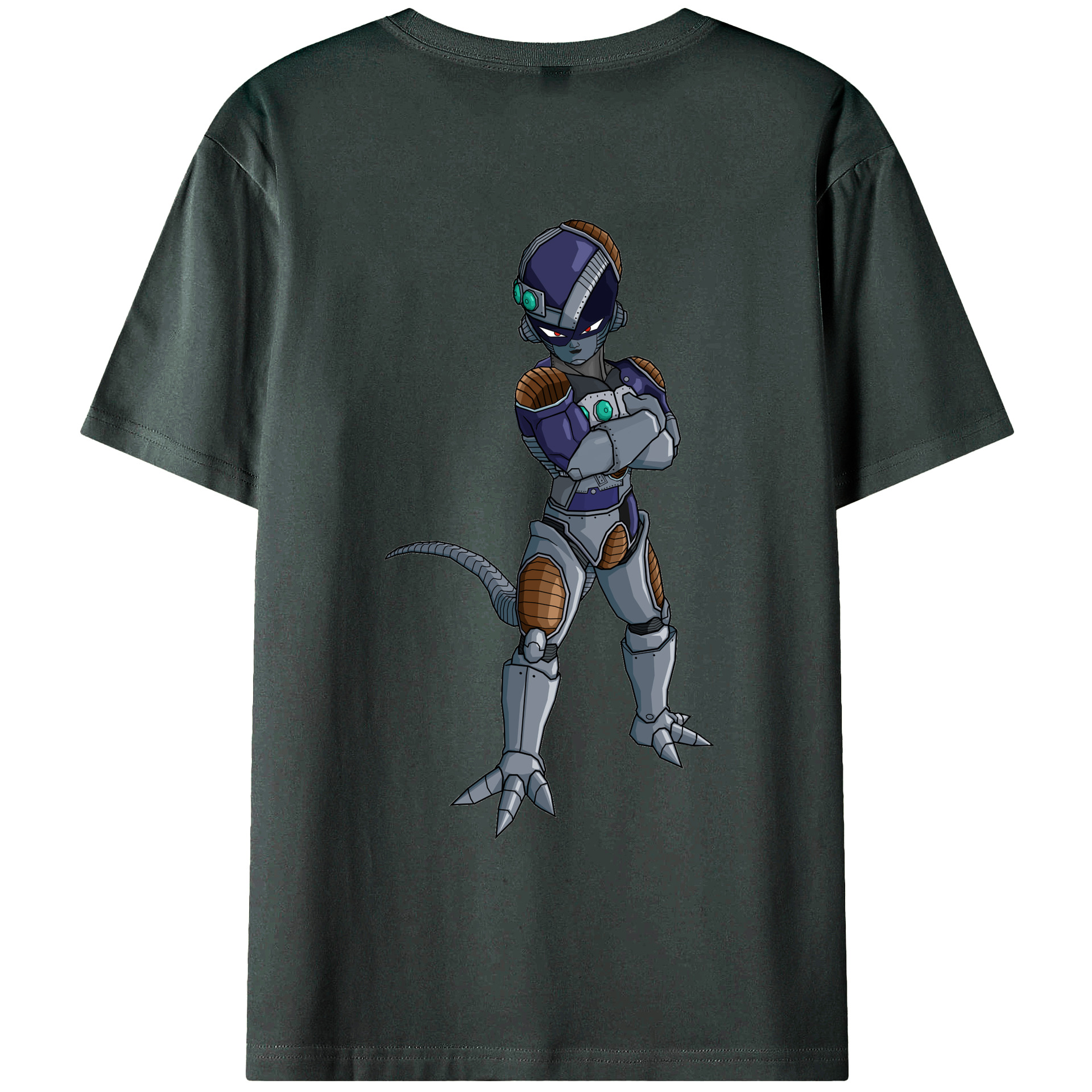 （画像用） ドラゴンボール フリーザ DRAGON BALL Frieza 綿100％ メンズ半袖Tシャツ（バックプリント） 通気性